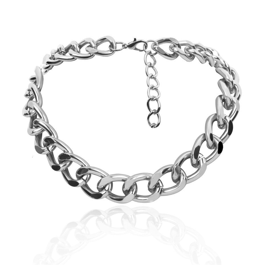 Punk Miami Cuban Choker Necklace Collar Statement Hip Hop Big