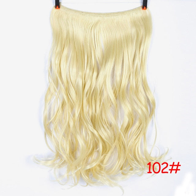 24" Invisible Wire No Clips In Hair Extensions