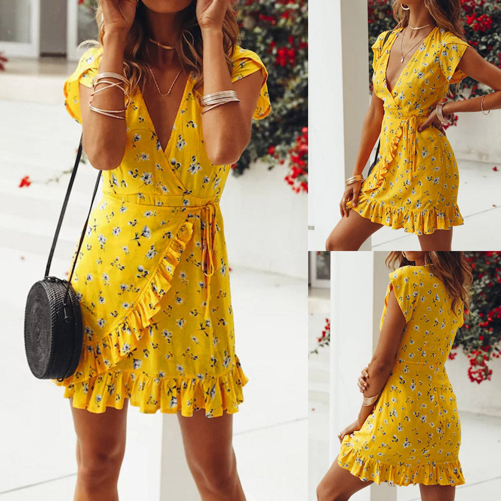 Bandage Bodycon Mini Dress Vintage