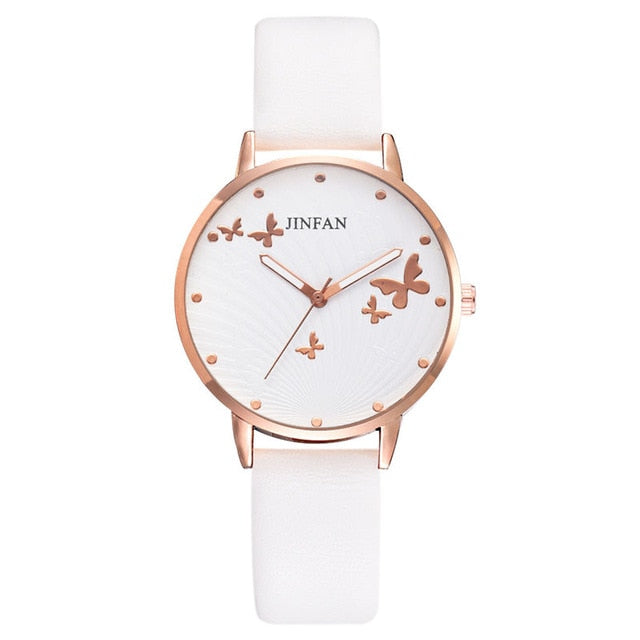 Printed butterfly luxury women fashion watches