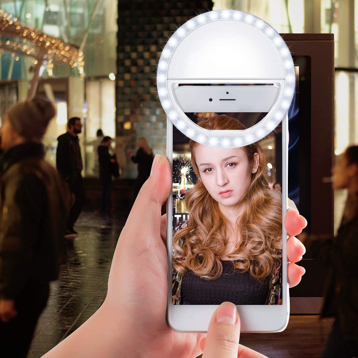 LED Ring Flash Universal Selfie Light Portable Mobile Phone 36 LEDS Selfie Lamp Luminous Ring Clip For iPhone 8 7 6 Plus Samsung