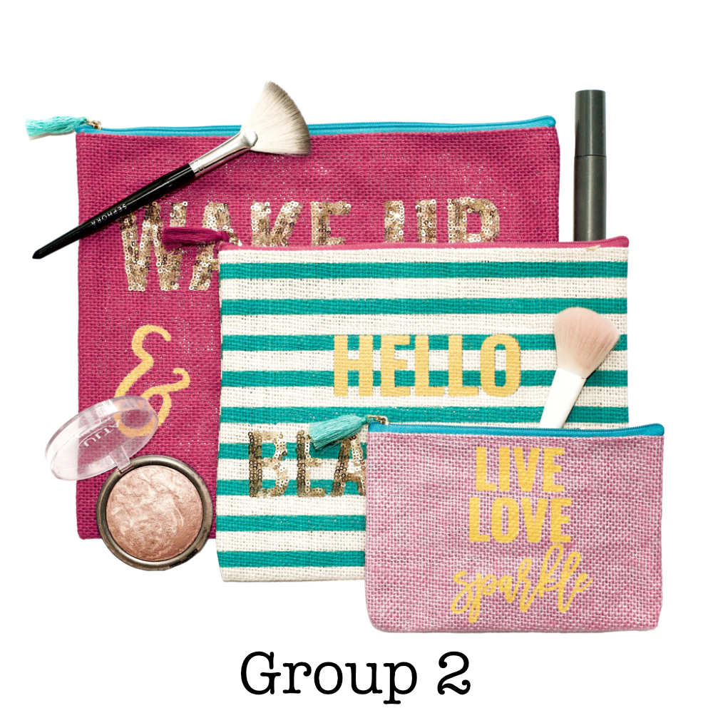 Cosmetic Bag Set | 3 Pieces