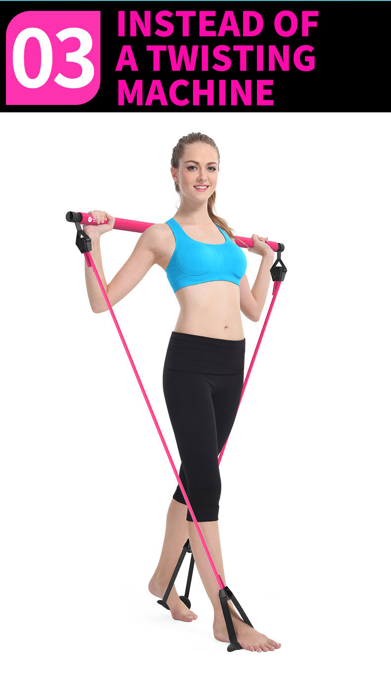 Pilates Bar-Procircle Pilates Bar Kit with Resistance Band