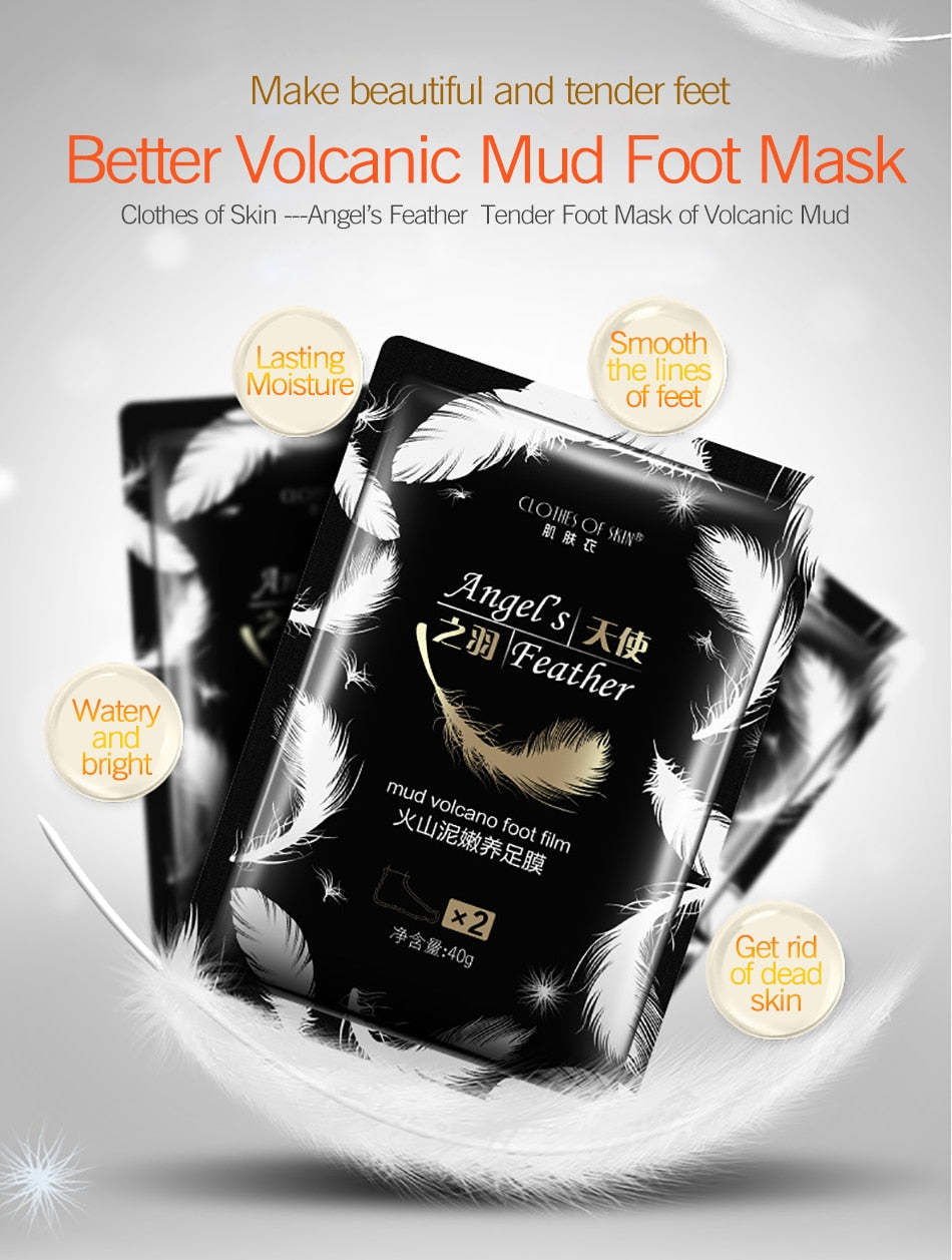 Volcanic Mud Remove Foot Exfoliating Foot Mask