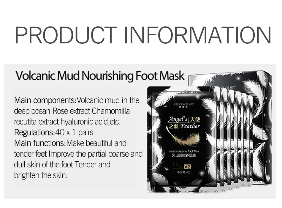 Volcanic Mud Remove Foot Exfoliating Foot Mask