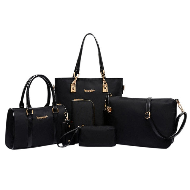 Six-Piece Set Women Bags PU Leather Handbag