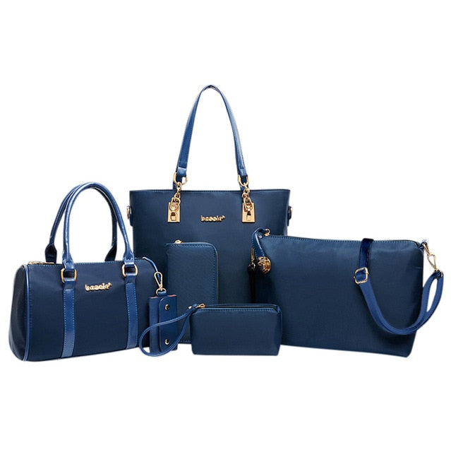 Six-Piece Set Women Bags PU Leather Handbag