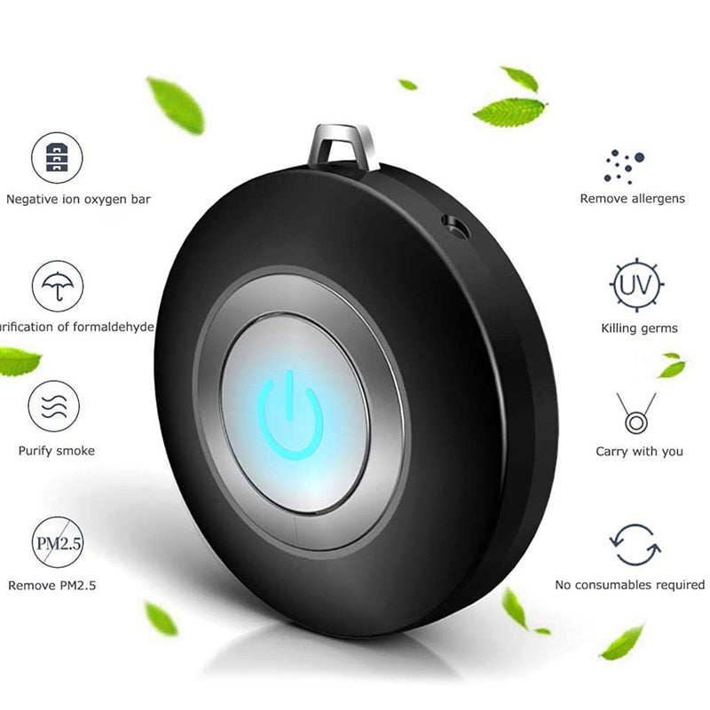 USB Portable Wearable Air Purifier