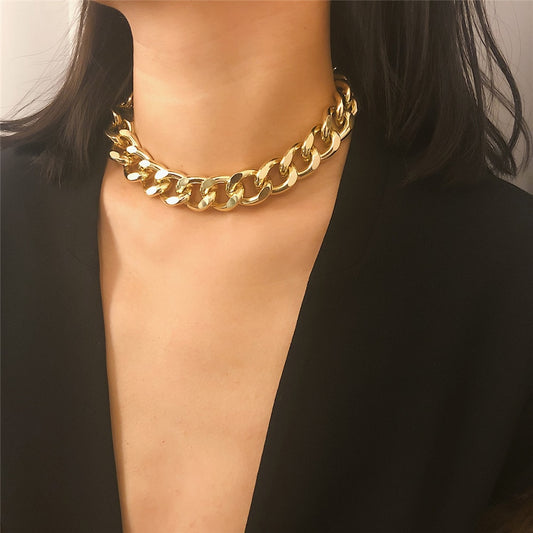 Punk Miami Cuban Choker Necklace Collar Statement Hip Hop Big