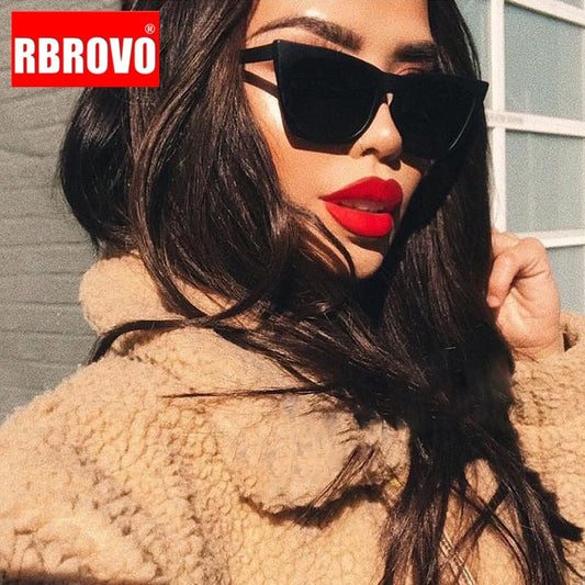 RBROVO  Vintage Luxury Sunglasses Women Candy Color