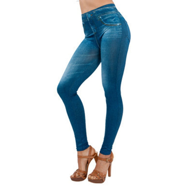 Women Jeans Leggings High Waist Slim Fit