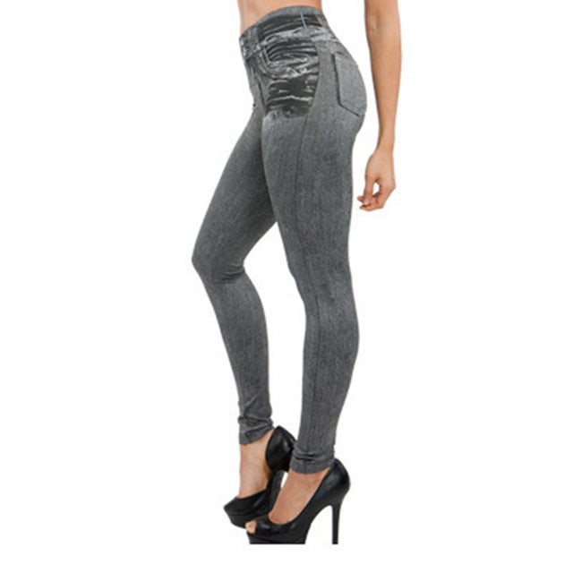 Women Jeans Leggings High Waist Slim Fit