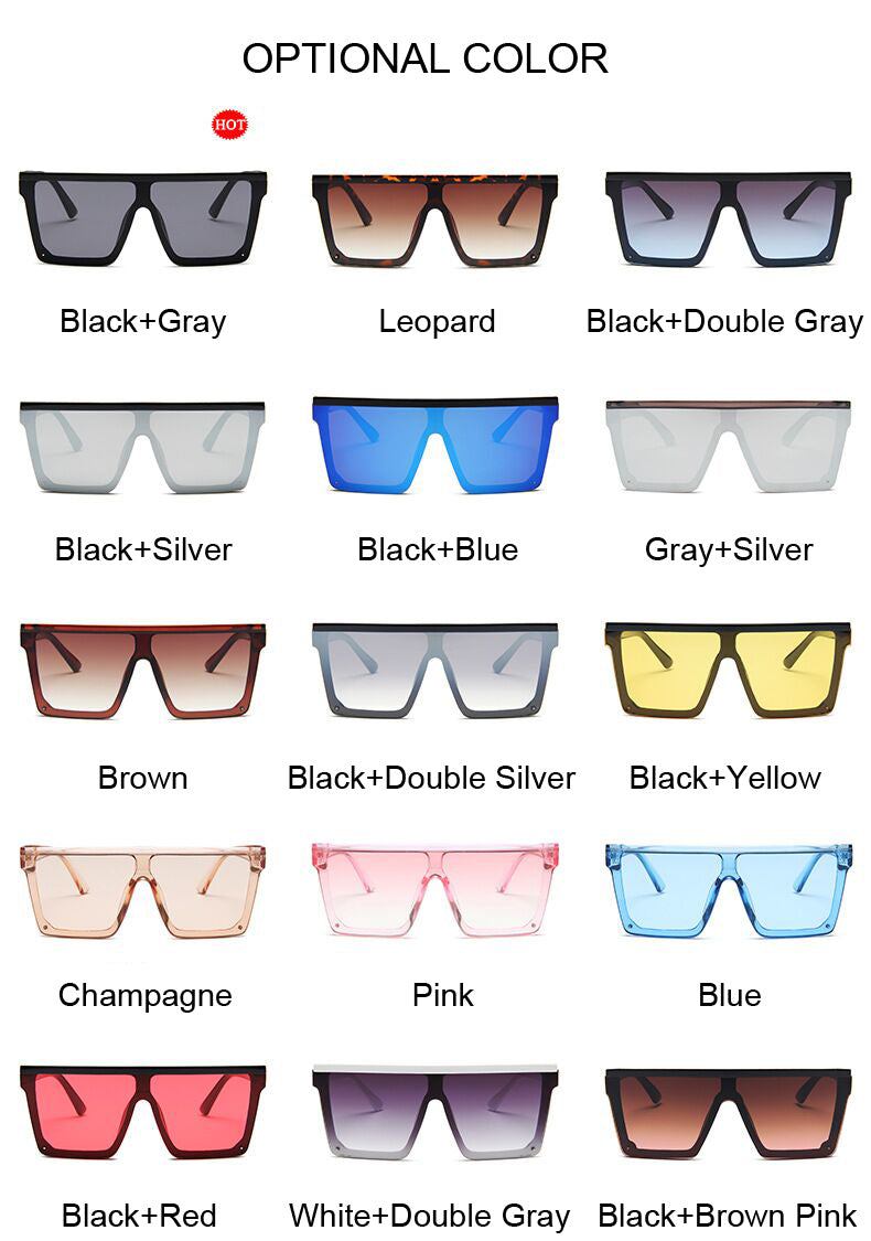 Black Square Sunglasses Women Big Frame