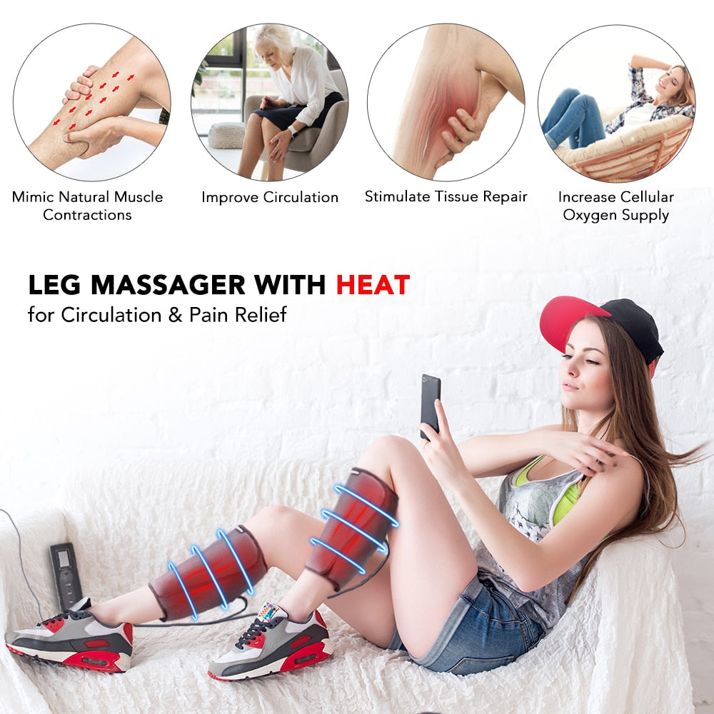 Heating Leg Massager With Air Compression