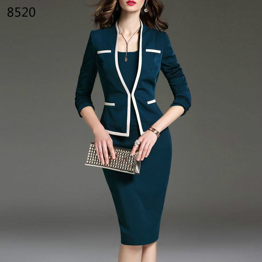 Knee Length Skirt Suit