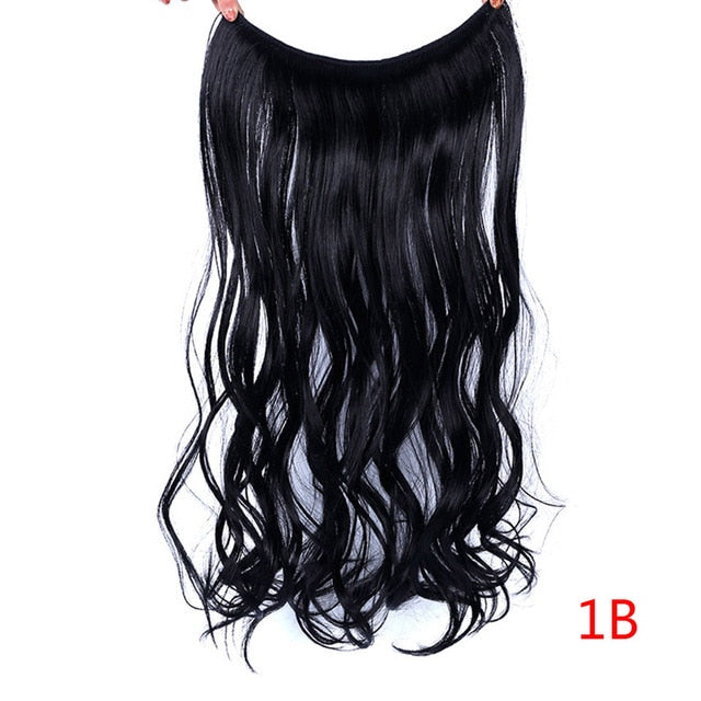 24" Invisible Wire No Clips In Hair Extensions