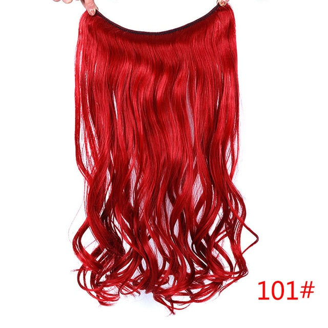 24" Invisible Wire No Clips In Hair Extensions