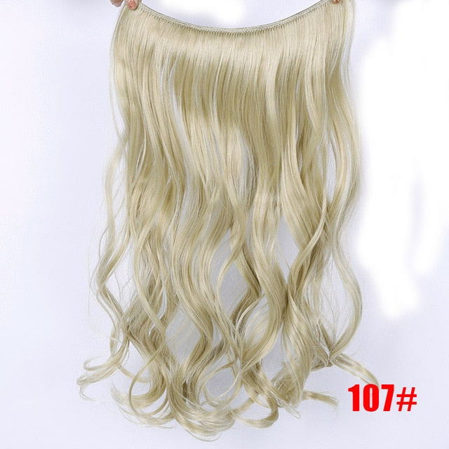 24" Invisible Wire No Clips In Hair Extensions