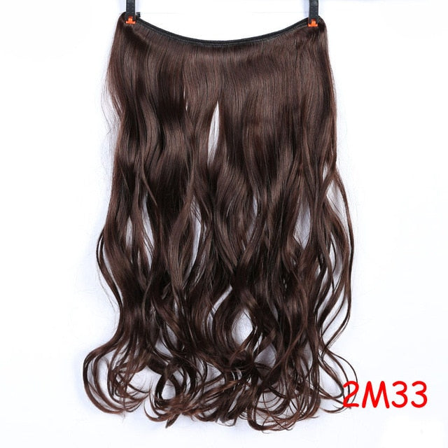 24" Invisible Wire No Clips In Hair Extensions