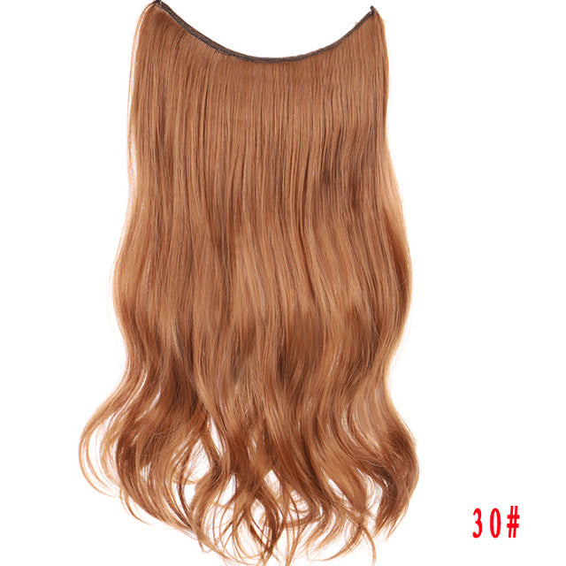 24" Invisible Wire No Clips In Hair Extensions