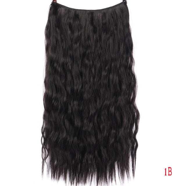 24" Invisible Wire No Clips In Hair Extensions