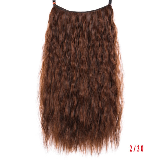 24" Invisible Wire No Clips In Hair Extensions