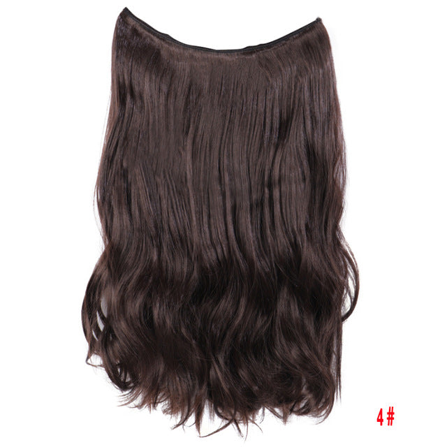 24" Invisible Wire No Clips In Hair Extensions