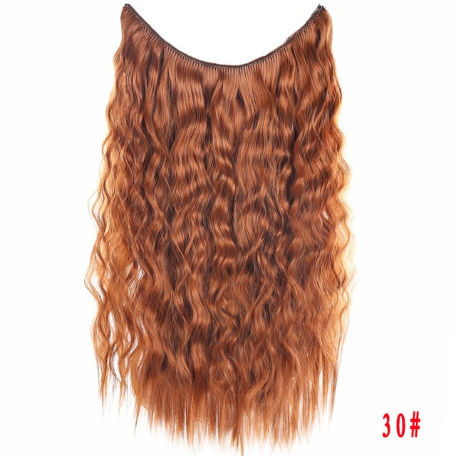 24" Invisible Wire No Clips In Hair Extensions