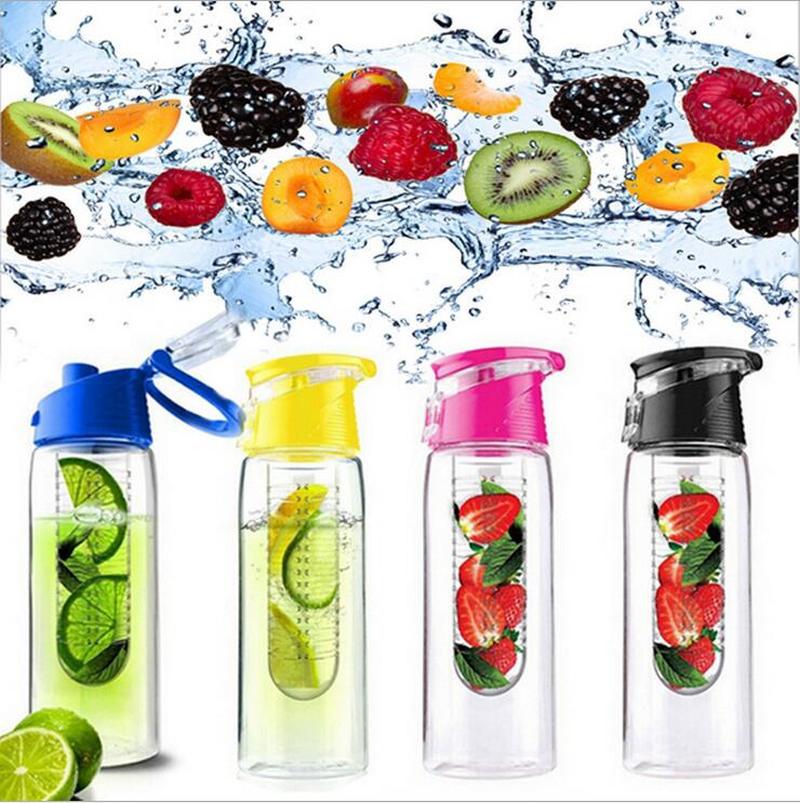 800ml Creative Cute Fruit Juice Infuser Plastic Water Bottle ABS Portable