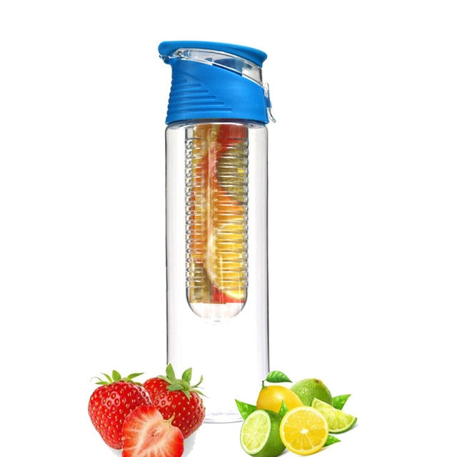 800ml Creative Cute Fruit Juice Infuser Plastic Water Bottle ABS Portable