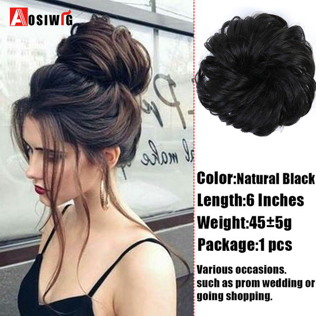 Hairpiece Bun Drawstring