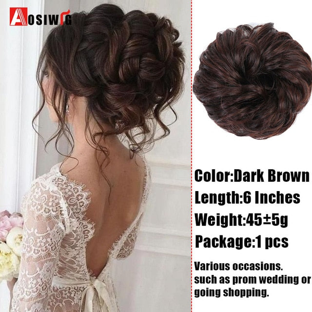 Hairpiece Bun Drawstring