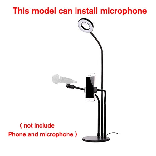 Professional Portable LED Light with Cell Phone Holder