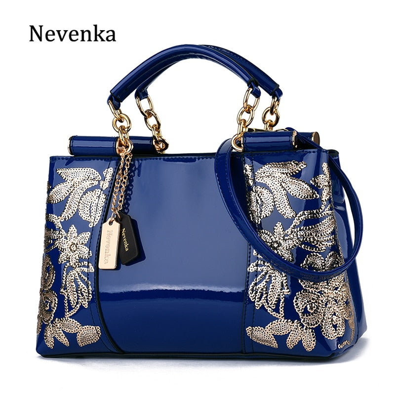 Nevenka Embroidery Women Bag Leather Purses and Handbags