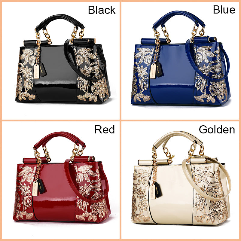 Nevenka Embroidery Women Bag Leather Purses and Handbags