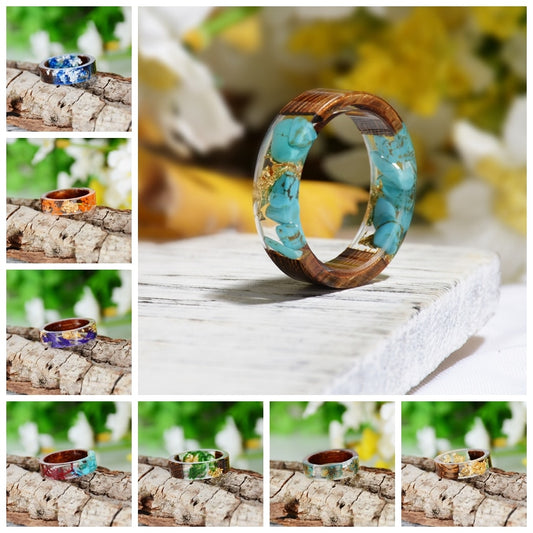 Handmade Wood Resin Ring