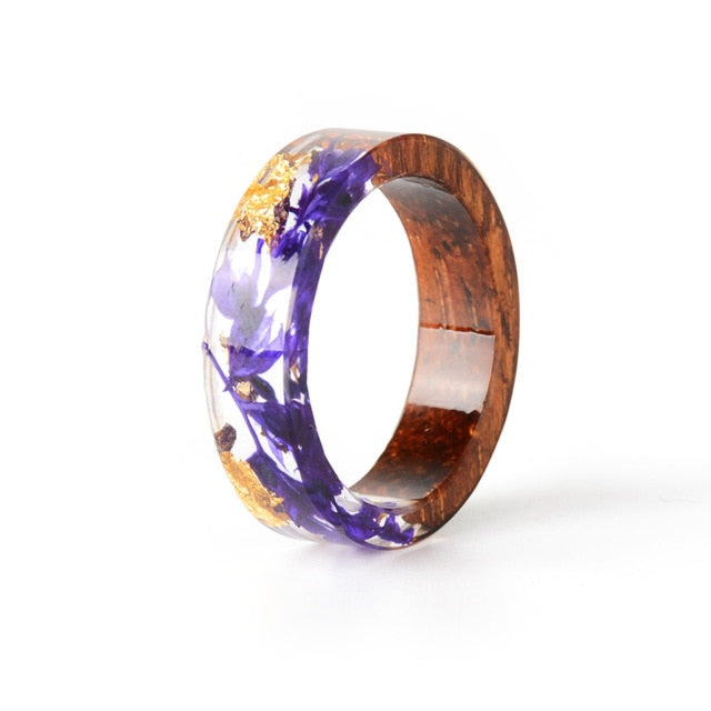 Handmade Wood Resin Ring