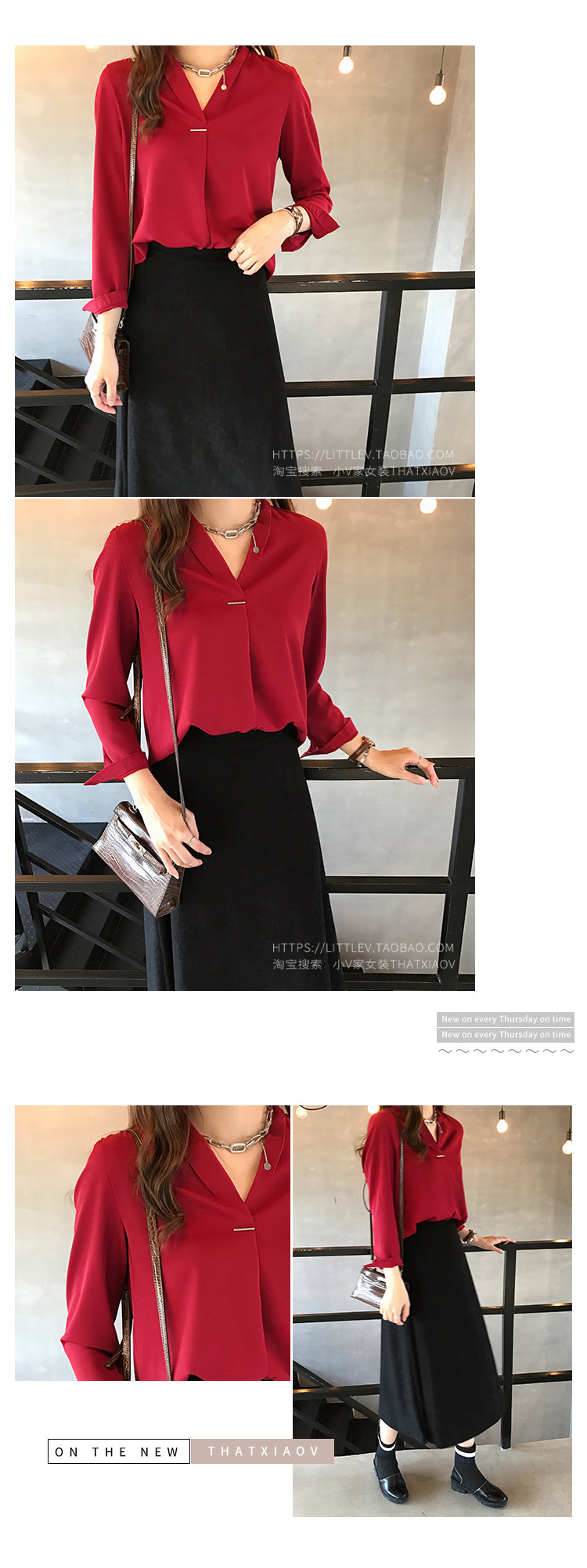 women chiffon blouse shirt long sleeve