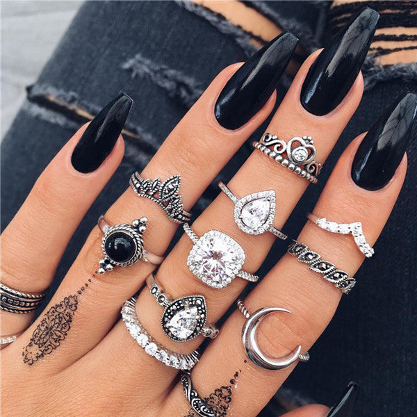 15 Pcs/set Women Fashion Rings