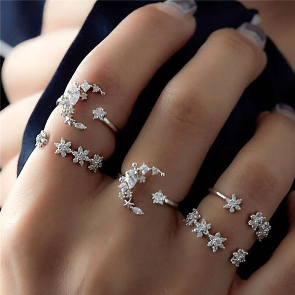 15 Pcs/set Women Fashion Rings