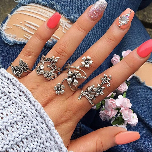 15 Pcs/set Women Fashion Rings