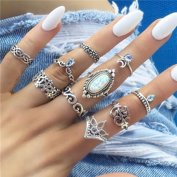 15 Pcs/set Women Fashion Rings