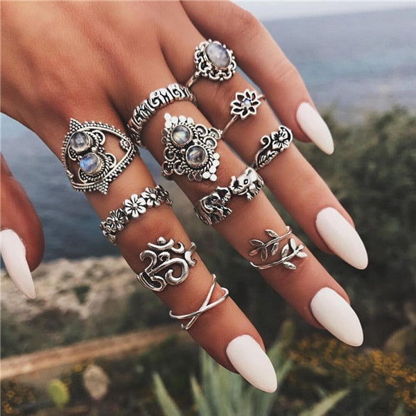 15 Pcs/set Women Fashion Rings