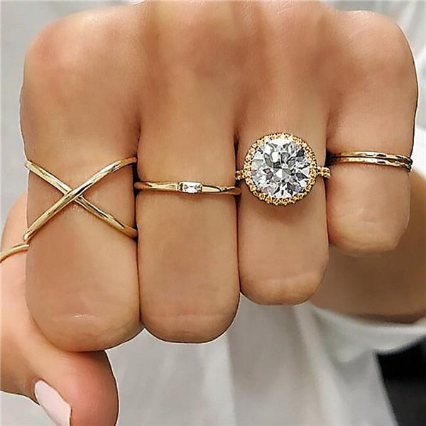 15 Pcs/set Women Fashion Rings