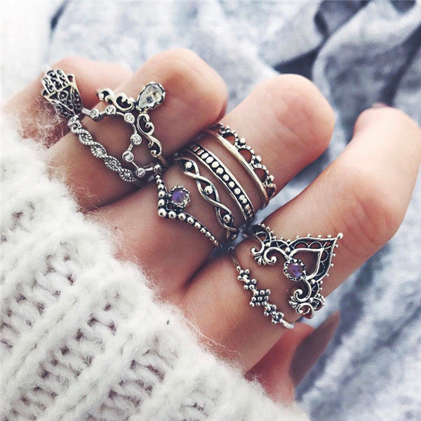 15 Pcs/set Women Fashion Rings