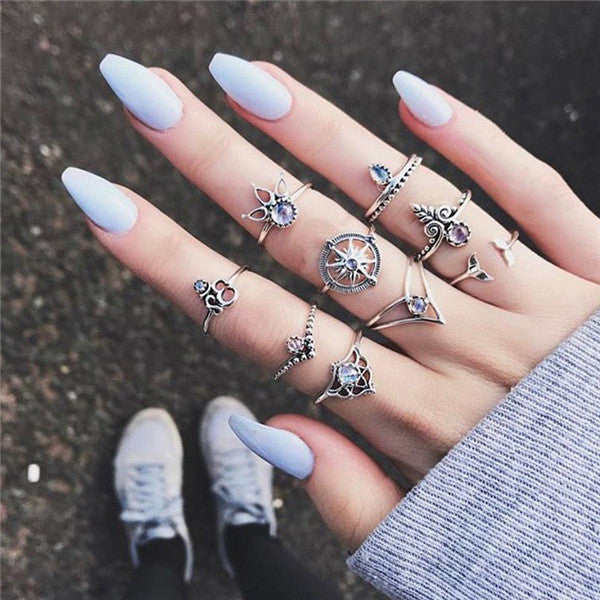 15 Pcs/set Women Fashion Rings