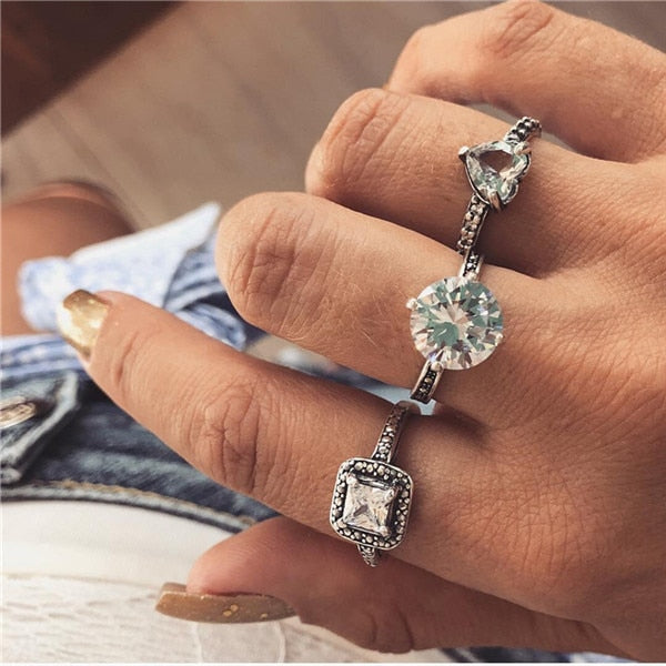 15 Pcs/set Women Fashion Rings