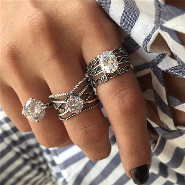 15 Pcs/set Women Fashion Rings