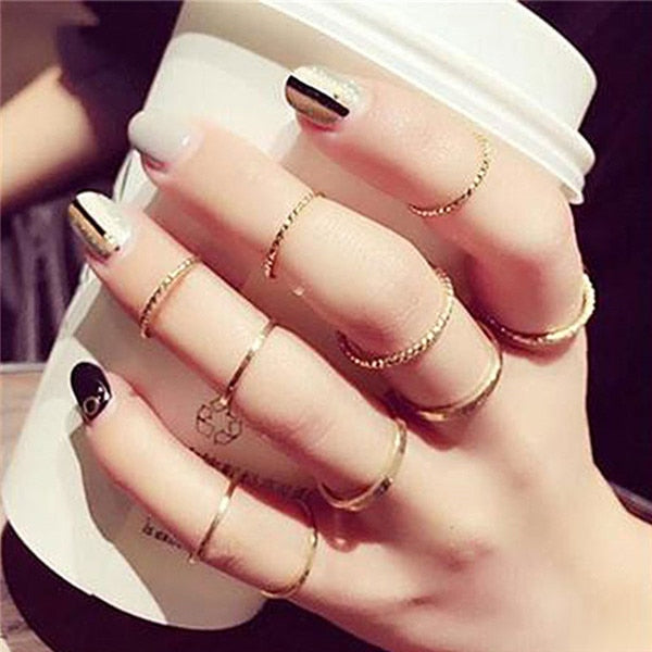 15 Pcs/set Women Fashion Rings