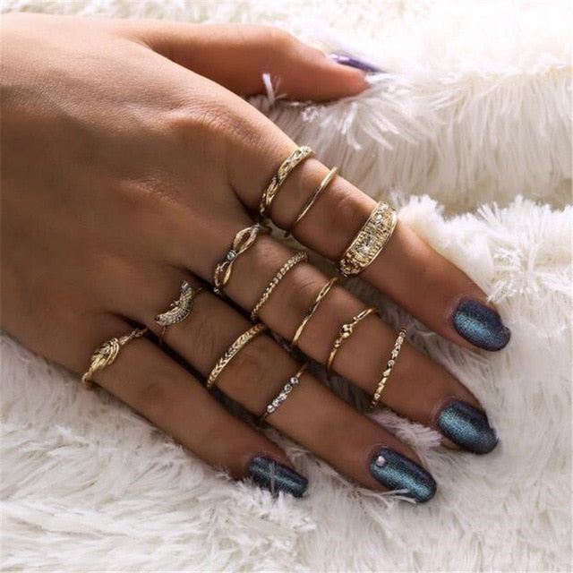 15 Pcs/set Women Fashion Rings